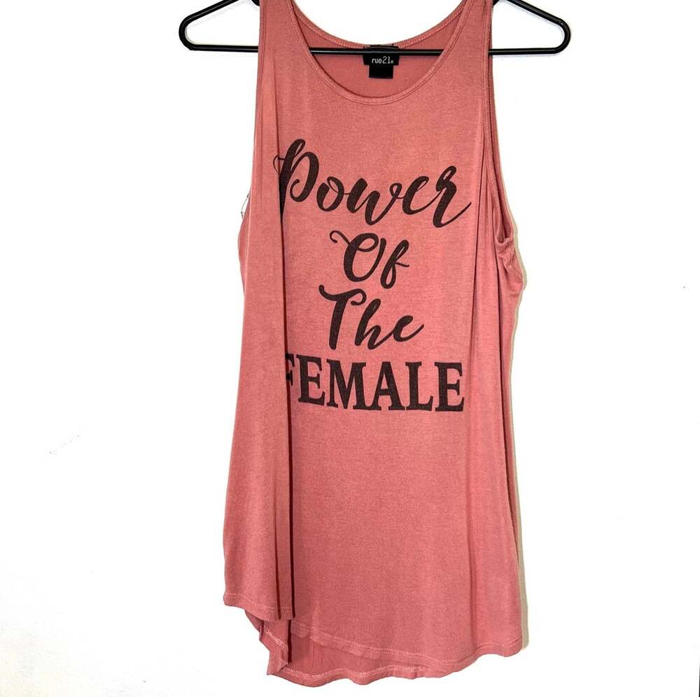 Pink Power of the Female Graphic Print Tank Top Size XL Womens Empowerment
